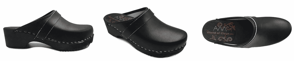 Heeled clogs to welcome summer with seventies looks | Heeled clogs AM-Toffeln 100 Clogs in Black