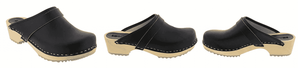 Heeled clogs to welcome summer with seventies looks | Heeled clogs Bjork Maja Wood Open Back Leather Clogs